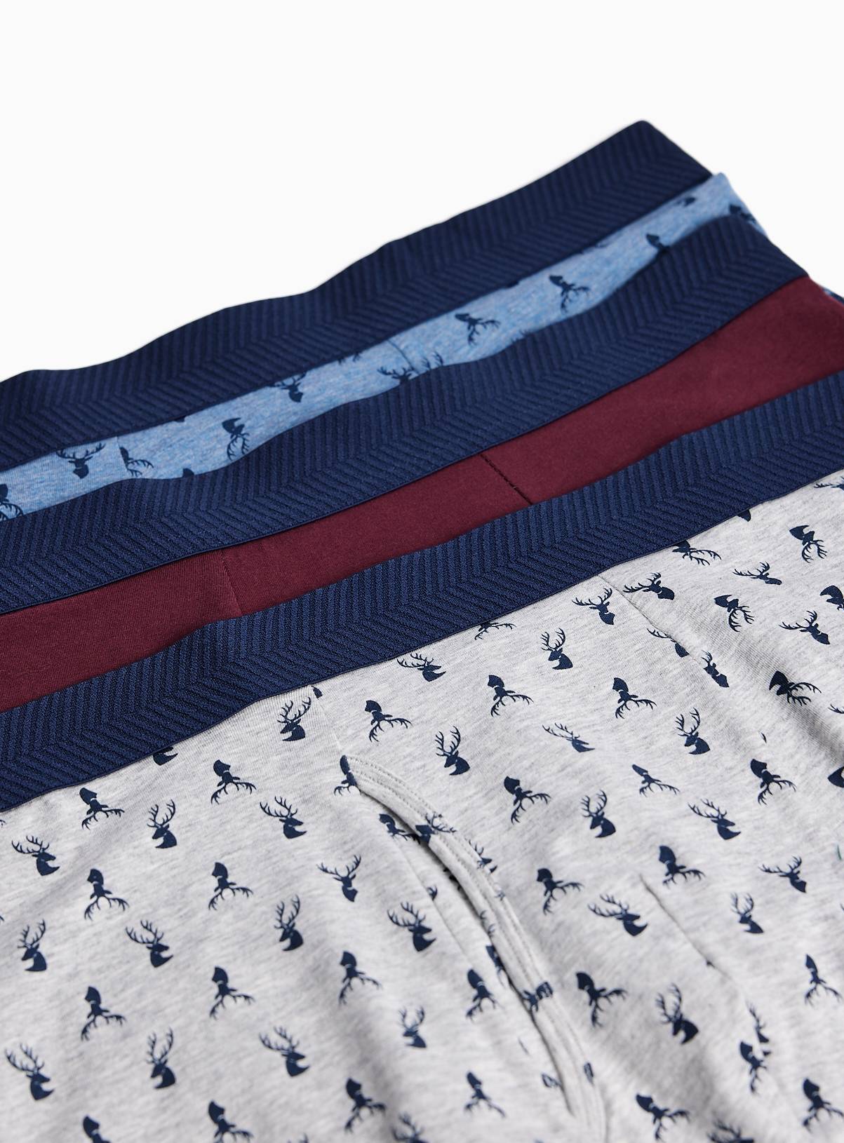 Multi Cotton-Rich Trunks 3-Pack  M - Image 3